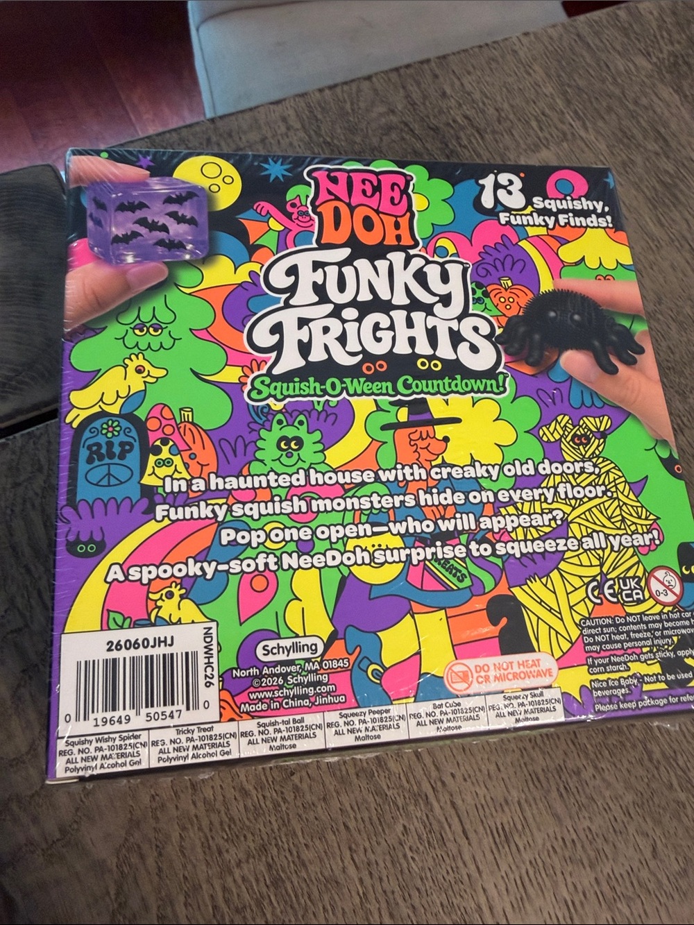 Needoh Funky Frights Squishy Halloween RMS Crazy Fun Spooky Glow Dumpling Bundle - Picture 3 of 5